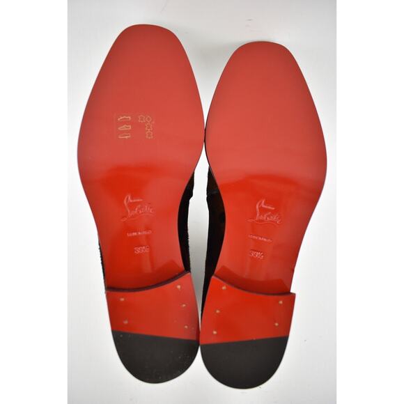 Christian Louboutin Marmada Flat Black Leopard Pony Fur Chelsea Ankle Boot 35.5 - Picture 11 of 11